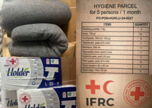 Товариства Червоного Хреста України розпочинає видачу гуманітарної допомоги