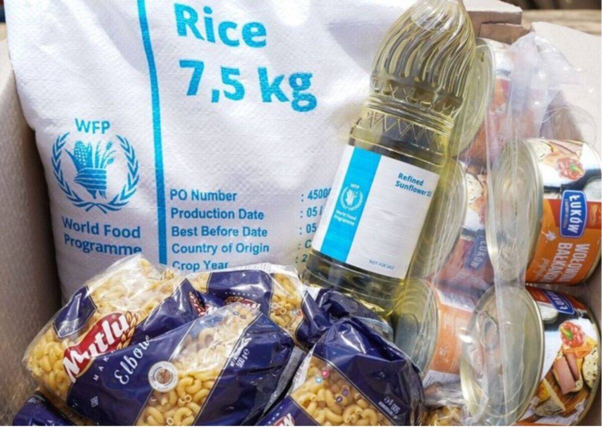 Видача гуманітарної допомоги від ВПП ООН у місті Дружківка — Гуманітарна допомога
