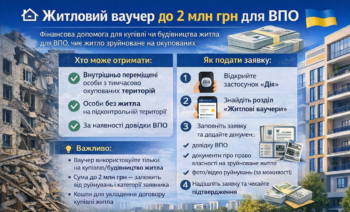 Житловий ваучер для ВПО: до 2 млн грн на нову оселю