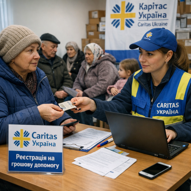 Реєстрація на грошову допомогу від Карітас України