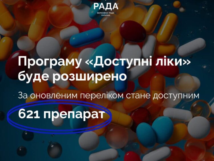 «Доступні ліки» 2026: список розширено, фінансування збільшено