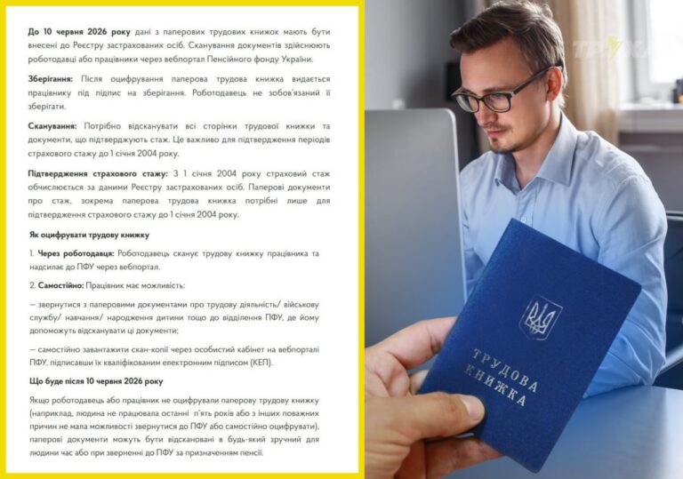 Оцифрування трудових книжок до 10 червня 2026 року: повна інструкція — Корисне