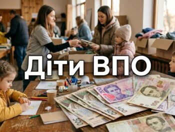 Виплати для дітей ВПО: коли почнуть нараховувати гроші та до якого числа подати заяву