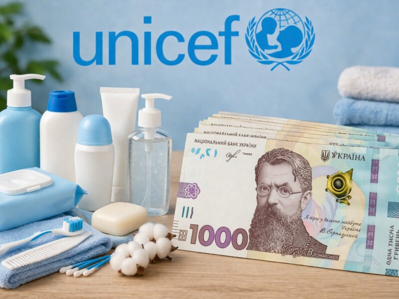 ЮНІСЕФ проводить реєстрацію на гігієнічні набори та грошову допомогу родинам із дітьми