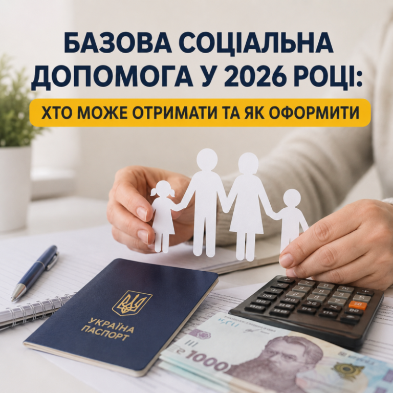 Базова соціальна допомога у 2026 році: хто може отримати та як оформити