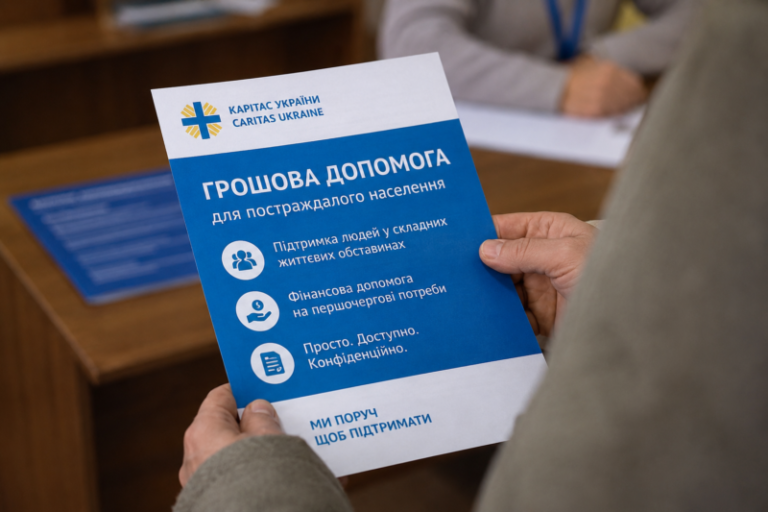 Карітас України повідомляє про нову реєстрацію на грошову допомогу