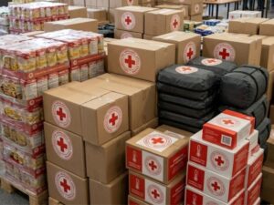 Здійснюється реєстрація на отримання гуманітарних наборів від Товариства Червоного Хреста