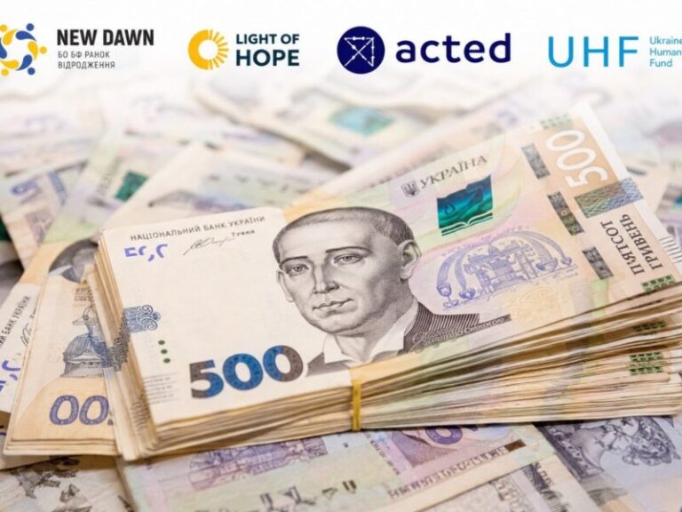 Acted разом з партнерами «Ранок Відродження» та «Світло надії» надають грошову допомогу й підтримку постраждалим від війни