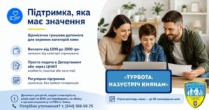 Грошова допомога «Турбота. Назустріч киянам» 2025–2027 роки