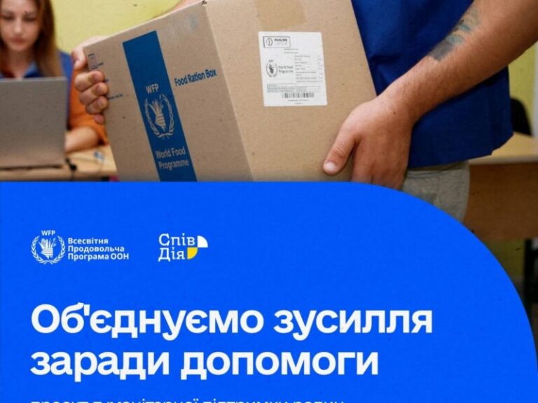 Стартував новий проєкт продуктової допомоги від СпівДії та WFP
