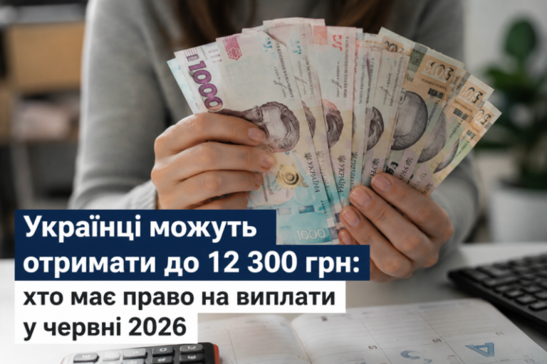 Українці можуть отримати до 12 300 грн: хто має право на виплати у червні 2026