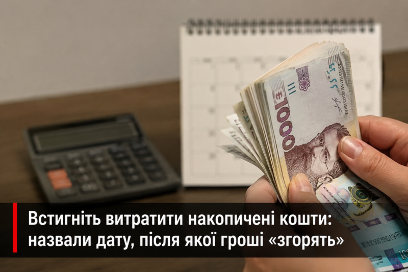 Встигніть витратити накопичені кошти: назвали дату, після якої гроші «згорять»