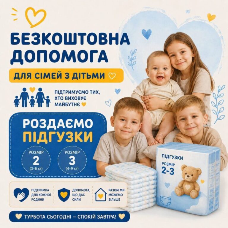 Безкоштовні дитячі підгузки для сімей у Хмельницькому: як отримати допомогу