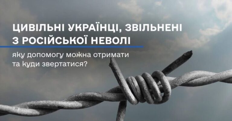 Державна підтримка цивільних громадян після повернення з російської неволі