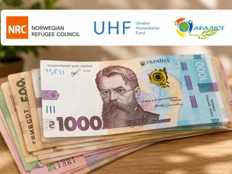 NRC та Ukraine Humanitarian Fund оголосили попередню онлайн-реєстрацію на виплати: перелік громад і умови