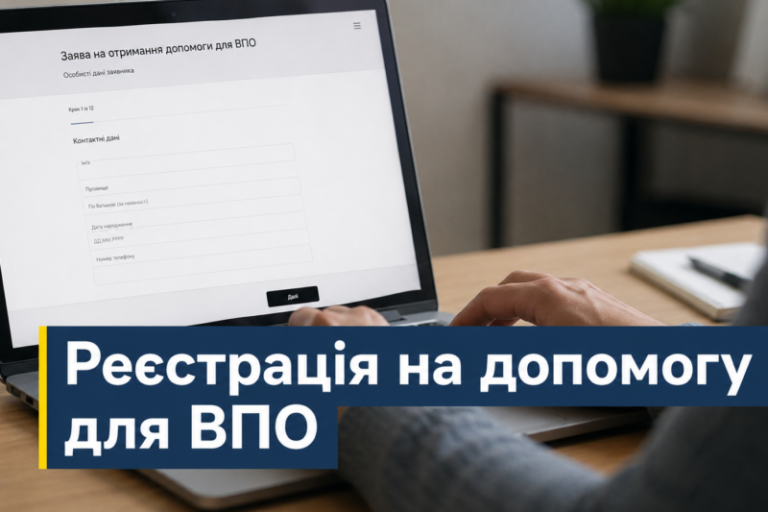 Реєстрація на допомогу для ВПО: усіх переселенців просять внести свої дані