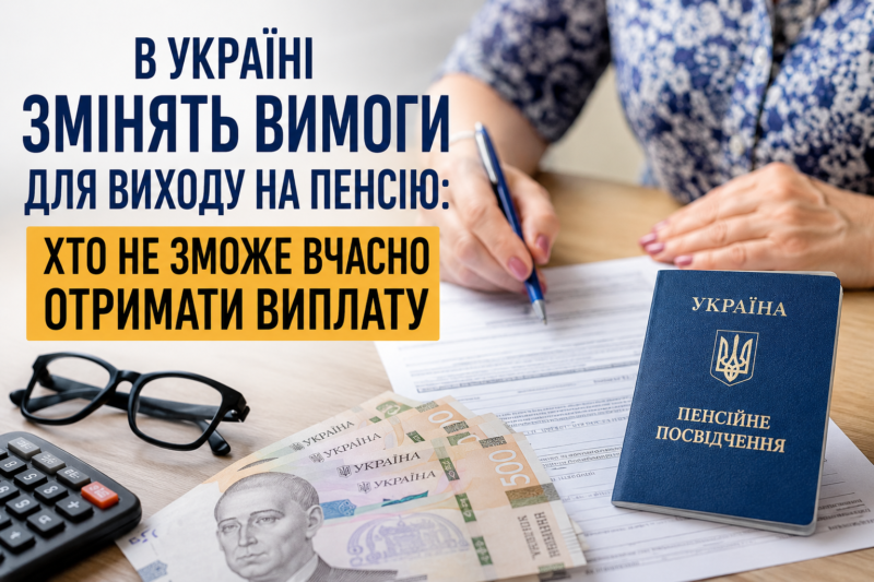 В Україні змінять вимоги для виходу на пенсію: хто не зможе вчасно отримати виплату