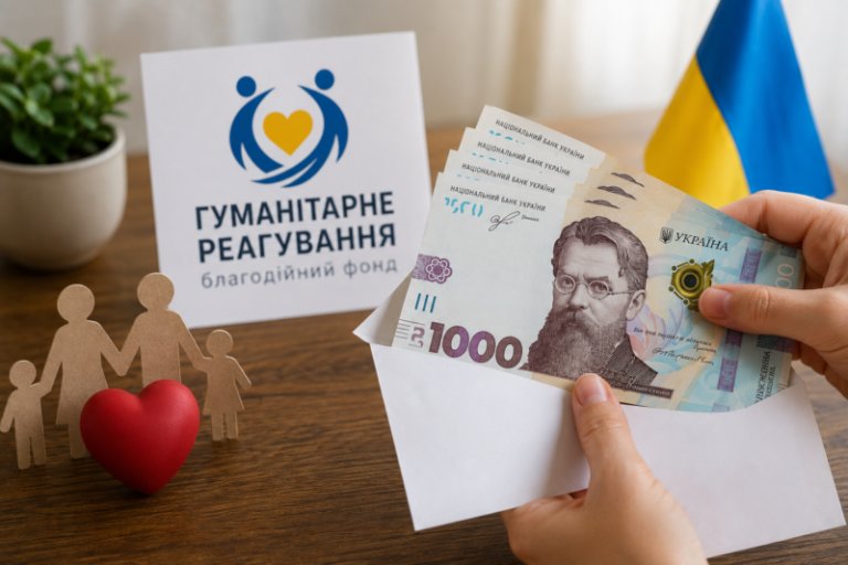 Відкрито реєстрацію на грошову допомогу 10 800 грн на одну особу від благодійного фонду «Гуманітарне реагування»