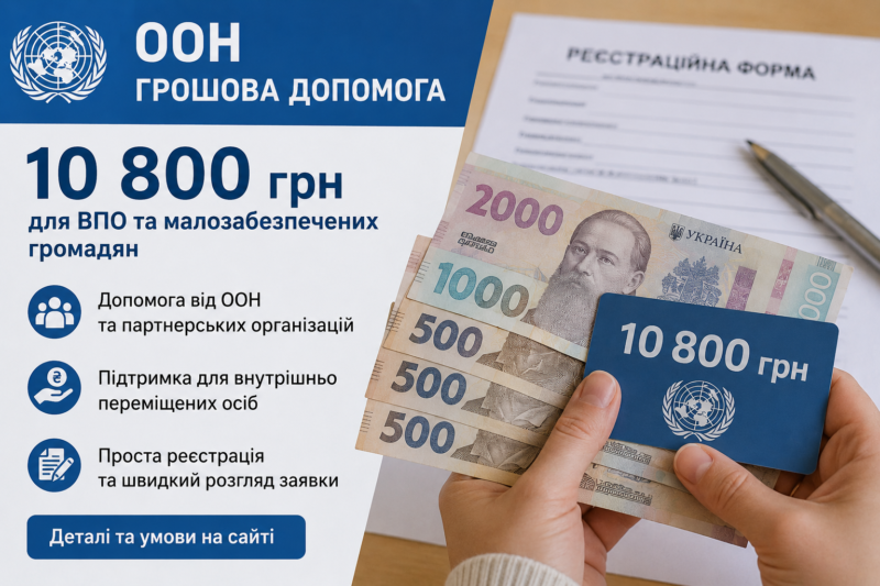 10 800 грн грошової допомоги: хто може отримати виплату у серпні 2026 року