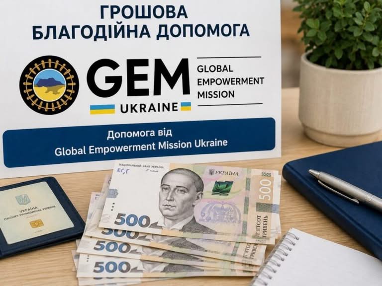 2 000 благодійної допомоги від GEM Ukraine: оголошено прийом заяв від пільгових категорій