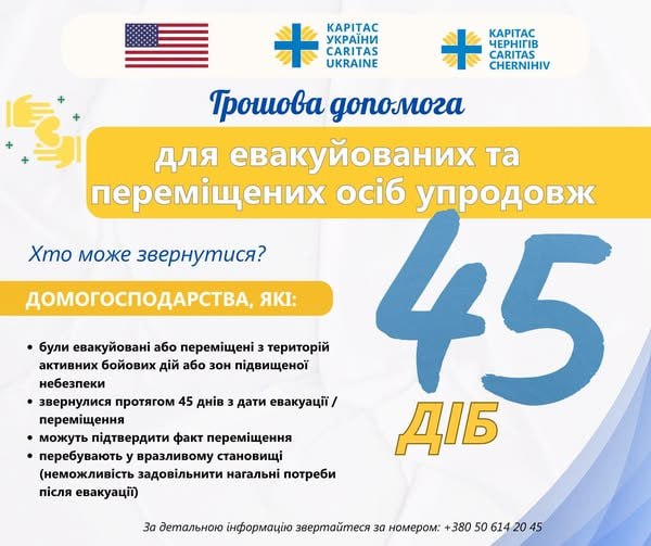 Реєстрація на грошову допомогу від БФ «Карітас»