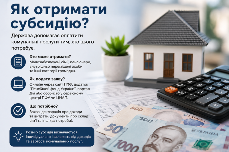 Як отримати житлову субсидію у 2026 році: покрокова інструкція