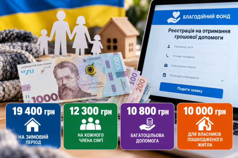 Грошова допомога до 19 400 грн: хто може отримати виплати та як зареєструватися