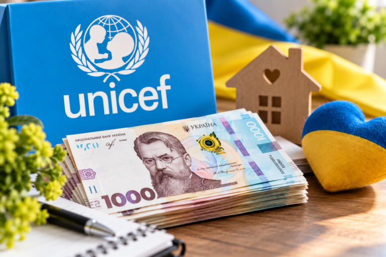 Грошова допомога українцям у 2026 році: хто може потрапити до програм підтримки ЮНІСЕФ
