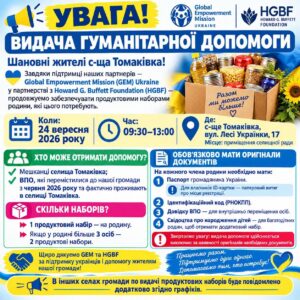 Видача продуктових наборів від GEM та HGBF