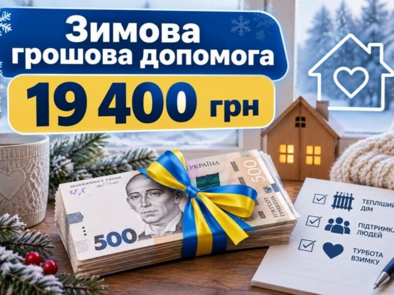 «Зимова підтримка» 2026: кому виплатять 19 400 грн першочергово