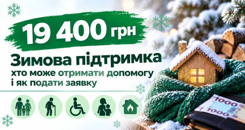 Зимова підтримка: українці можуть отримати 19 400 грн на підготовку до зими — хто має право