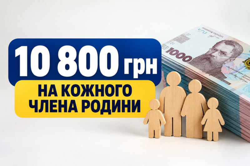 10 800 грн на кожного члена родини: українці можуть претендувати на грошову допомогу