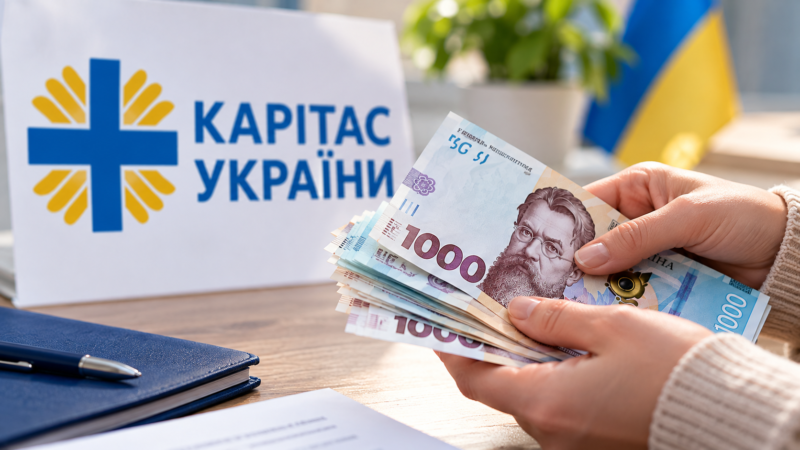 Грошова допомога 10 800 грн від БФ «Карітас України»: хто може претендувати на фінансову підтримку