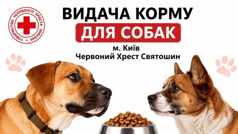 Остання видача безкоштовного корму для собак у Києві від Humane World for Animals