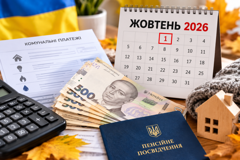 Що зміниться для українців із 1 жовтня: тарифи, субсидії, пенсії, виплати та правила для ВПО