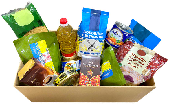 Видача продуктових наборів для мешканців та ВПО віком 60+