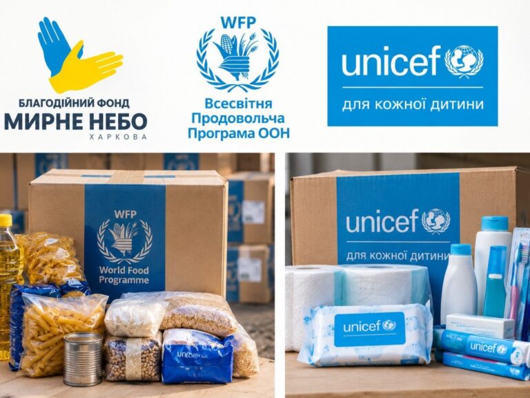WFP та ЮНІСЕФ об’єднали гуманітарну допомогу: родини можуть отримати продуктові та гігієнічні набори