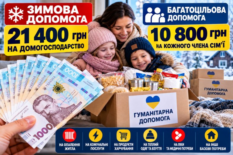 Зимова допомога 21 400 грн на домогосподарство та 10 800 грн на кожного: хто може отримати підтримку